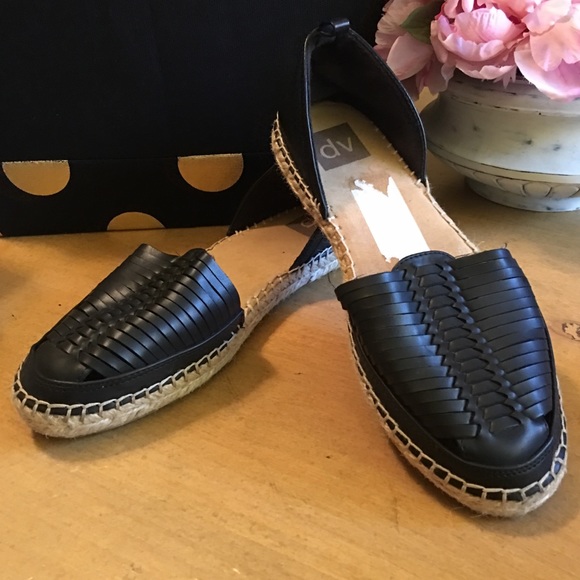 Dolce Vita Shoes - Dolce Vita Black Huarache Espadrille Shoes 8.5